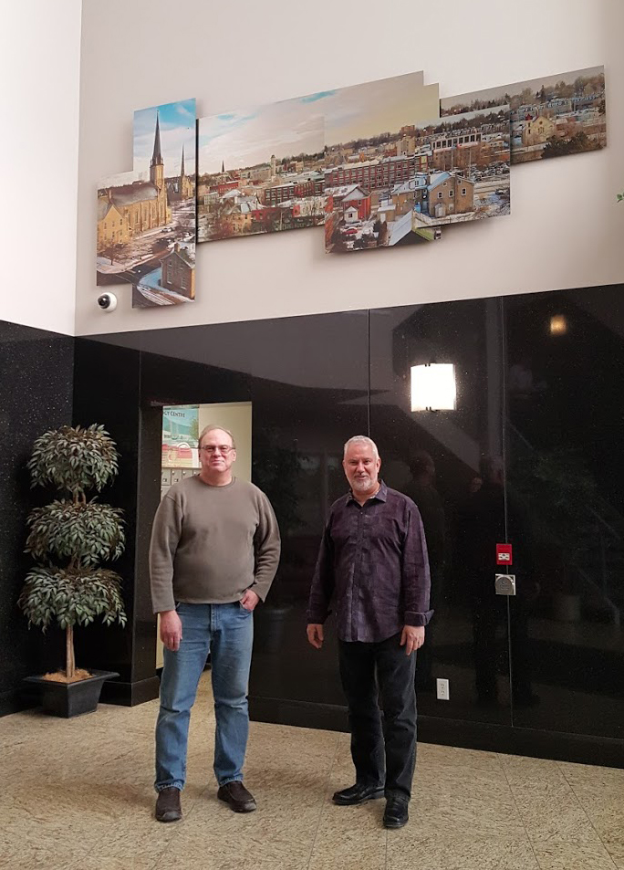 Alex Krajewski and Lone Wolf and Galt 3D Panorama at Lone Wolf headquarters in Cambridge Ontario