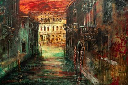 Night in Venice - ORIGINAL - SOLD - Krajewski