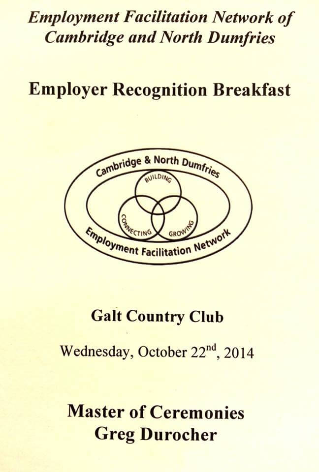 Employer recognition Breakfast 2014 - Imvitation