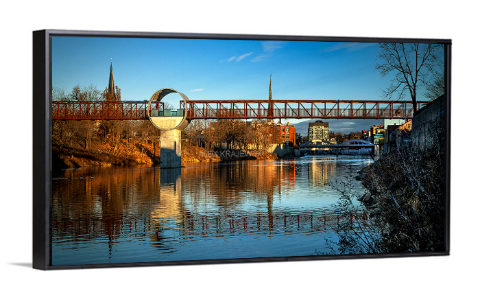 Winter Morning Stroll by Cambridge artist Alex Krajewski. LOcal photography.