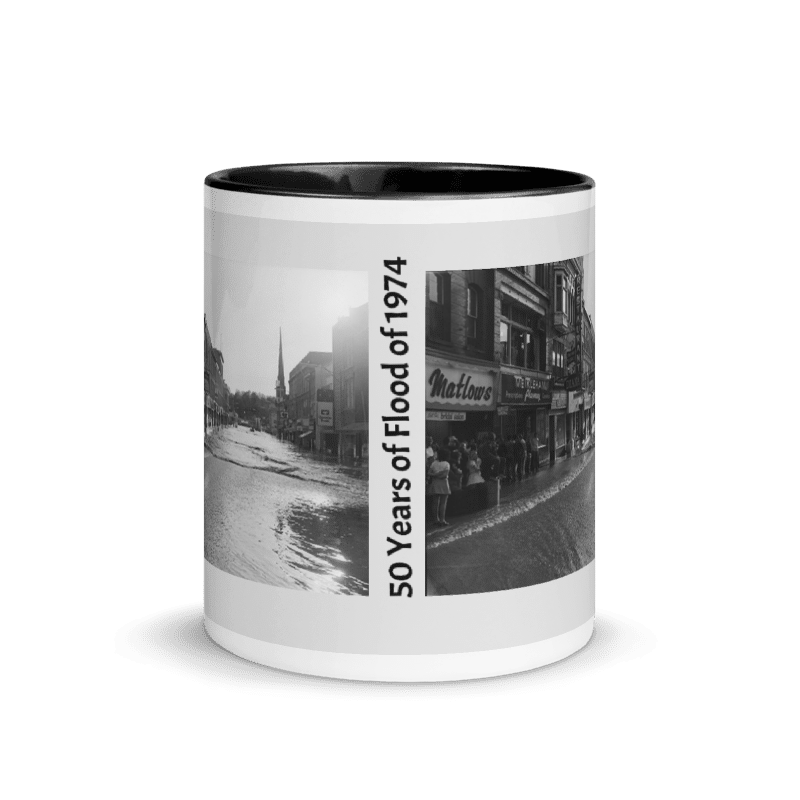 mug Flood of 1974 Main street- centre