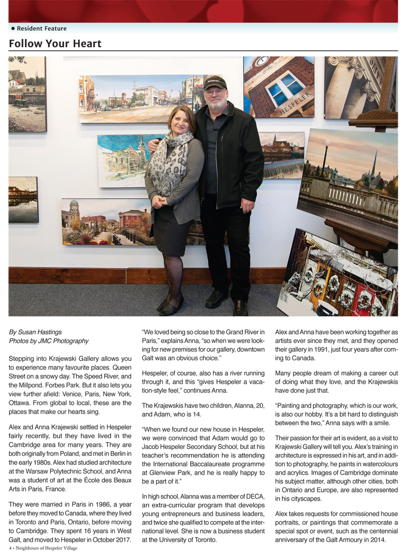 Neighbours of Hespeler 2019 feature About Alex Krajewski and family