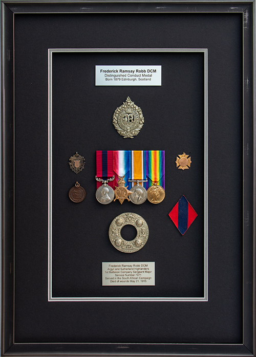 Military memorabilia custom framed by Krajewski Gallery