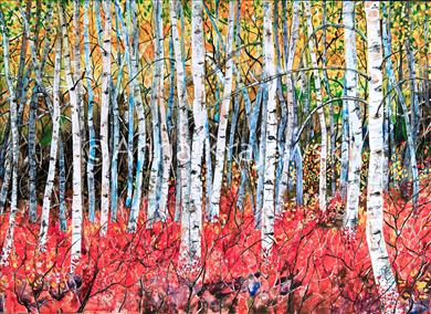 Birches - horizontal - Krajewski