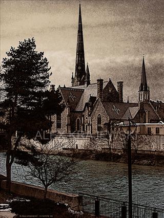 Central Church Sepia - Krajewski