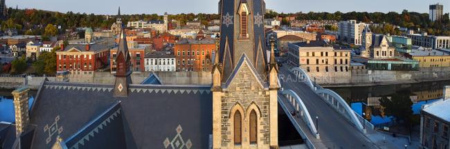 East Galt Panorama with Central Church - Colour 3 - Krajewski