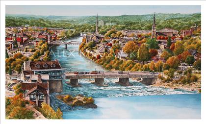 Cambridge Panorama - Original - SOLD - Krajewski