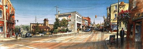 Downtown Hespeler - ORIGINAL AVAILABLE - Krajewski