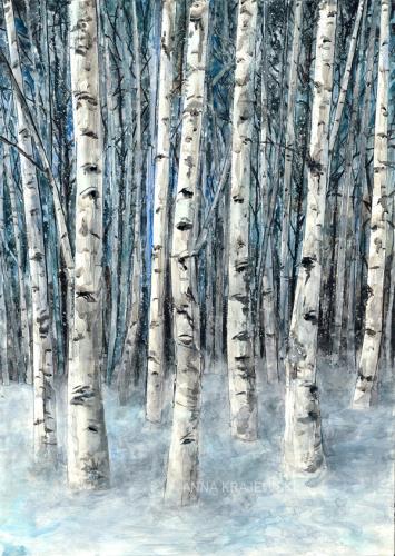 Frosty Birches - Krajewski