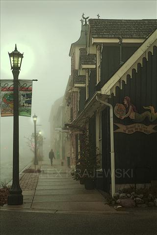 Foggy Walk in Elora - Krajewski