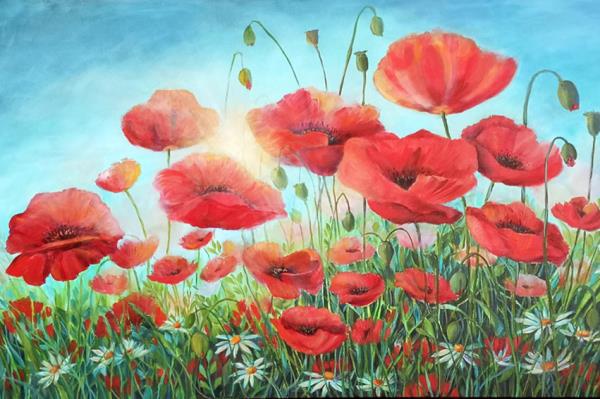 Poppies in the Sun - Krajewski