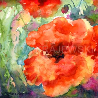 Poppy 1- ORIGINAL-SOLD - Krajewski