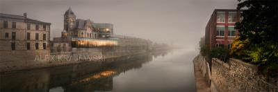 Old Post Office in the Fog - Krajewski