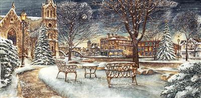 Queen's Square in Winter - Krajewski