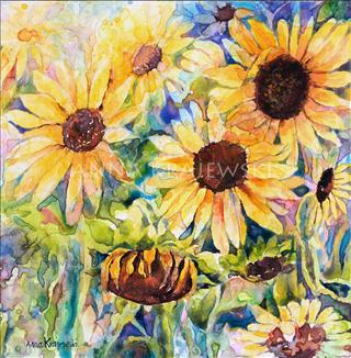 Sunflowers- print - Krajewski