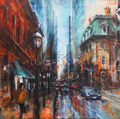 Toronto-Yonge and Wellington-Original-SOLD - Krajewski