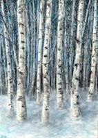 Frosty Birches - ORIGINAL