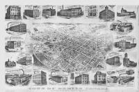 Map - Town of Berlin, Canada - Black and White