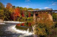 Train Bridge In The Fall - Paris, ON