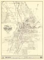 Map-Town of Galt - Vintage