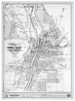Map-Town of Galt - BW