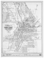 Map-Town of Galt - BW